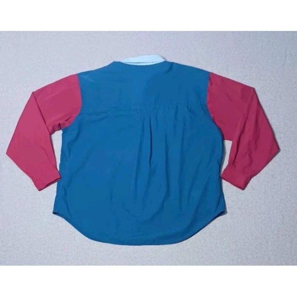 Vtg Cabin Creek 90s Colorblock Button Up Mens XL Retro Fresh Prince Hip Hop Swag - Picture 12 of 12
